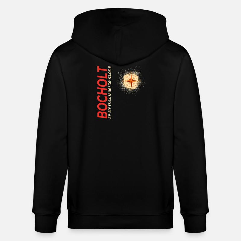 Bocholt - Stanley/Stella Unisex Bio-Kapuzenjacke CULTIVATOR  - Schwarz