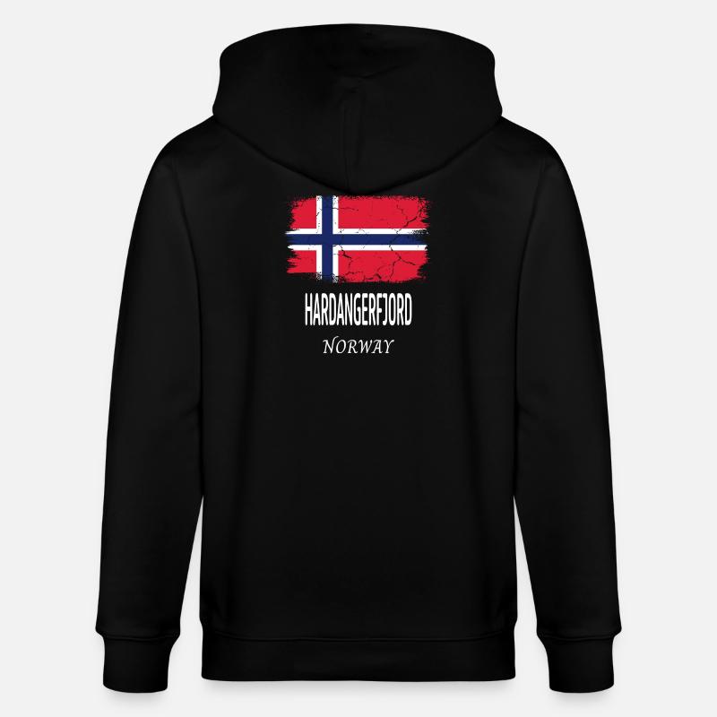 Hardangerfjord - Stanley/Stella Unisex Bio-Kapuzenjacke CULTIVATOR  - Schwarz