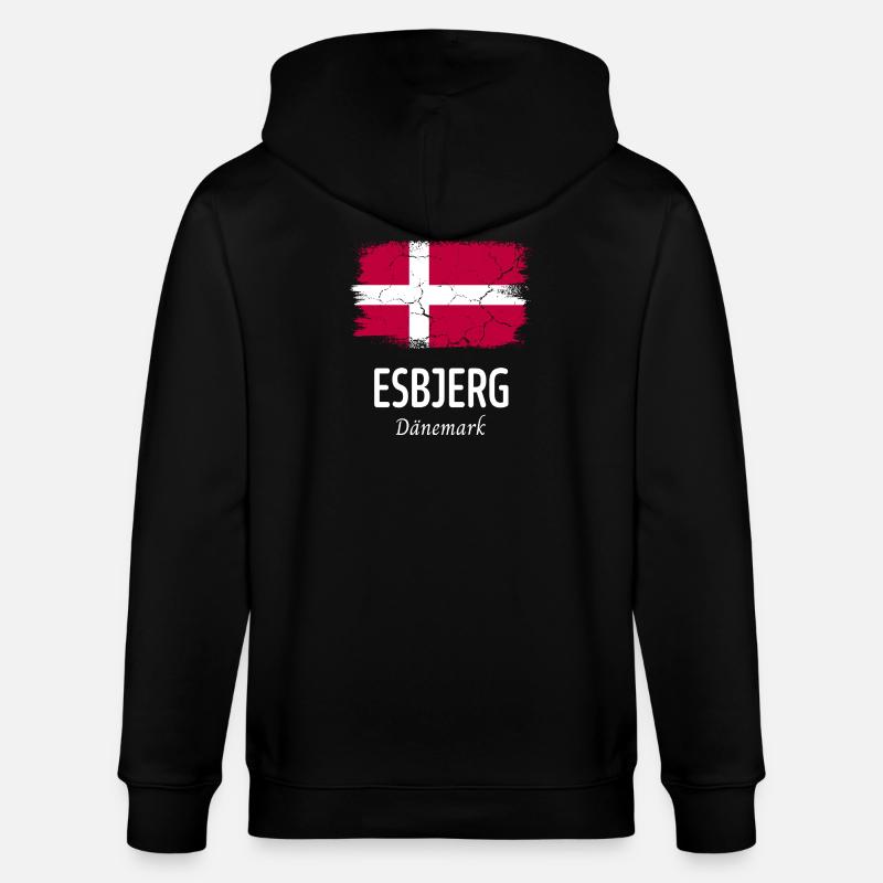 Esbjerg - Stanley/Stella Unisex Bio-Kapuzenjacke CULTIVATOR - Schwarz