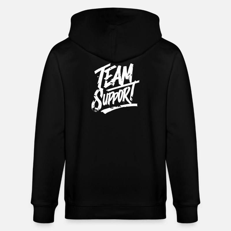 Team Support Association - Stanley/Stella CULTIVATOR  Unisex Organic Hooded Jacket - black