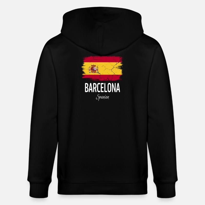 Barcelone - Veste à capuche bio CULTIVATOR Stanley/Stella Unisexe - noir