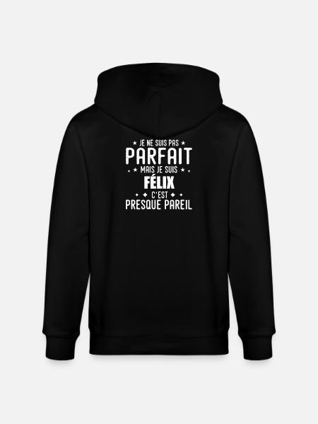 Félix: authentic, imperfect, top, perfection - Stanley/Stella CULTIVATOR  Unisex Organic Hooded Jacket - black