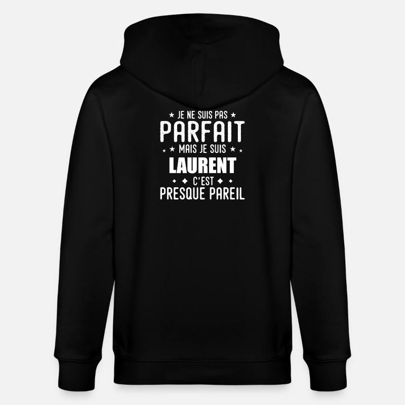 Laurent : authentique, imparfait, top, perfection - Veste à capuche bio CULTIVATOR Stanley/Stella Unisexe - noir
