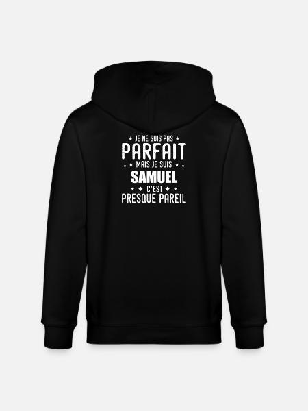 Samuel: authentic, imperfect, top, perfection - Stanley/Stella CULTIVATOR Unisex Organic Hooded Jacket - black