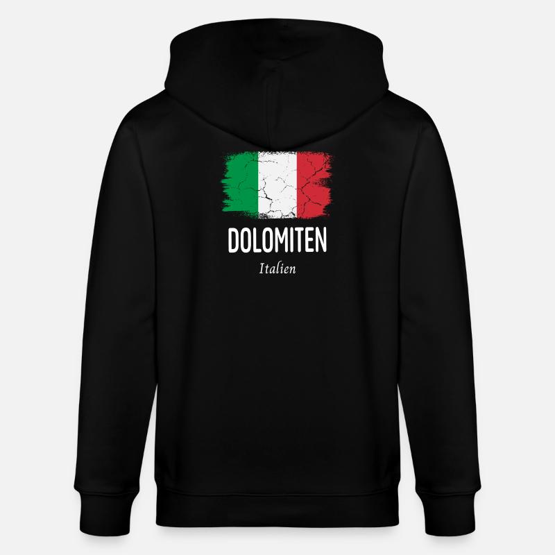 Dolomiten - Stanley/Stella Unisex Bio-Kapuzenjacke CULTIVATOR  - Schwarz