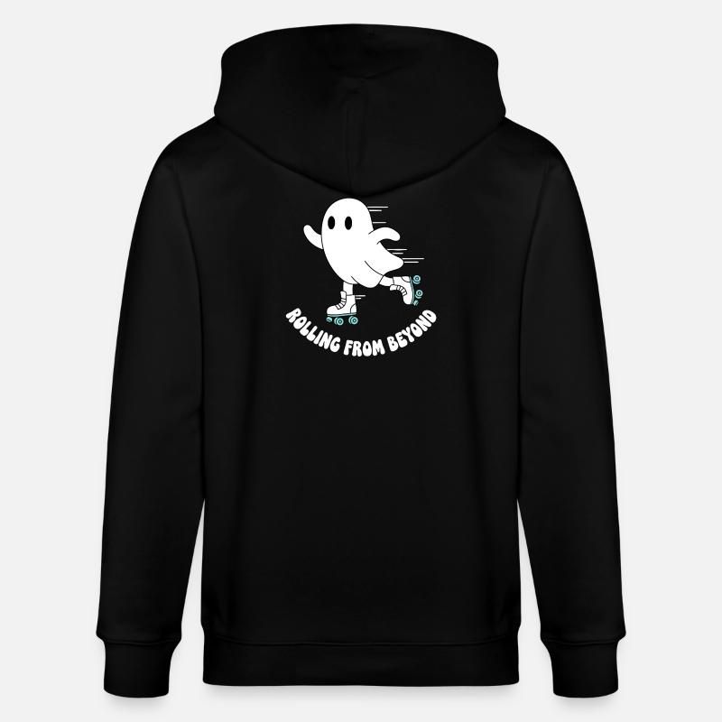 Geist auf Rollschuhen - Stanley/Stella Unisex Bio-Kapuzenjacke CULTIVATOR  - Schwarz