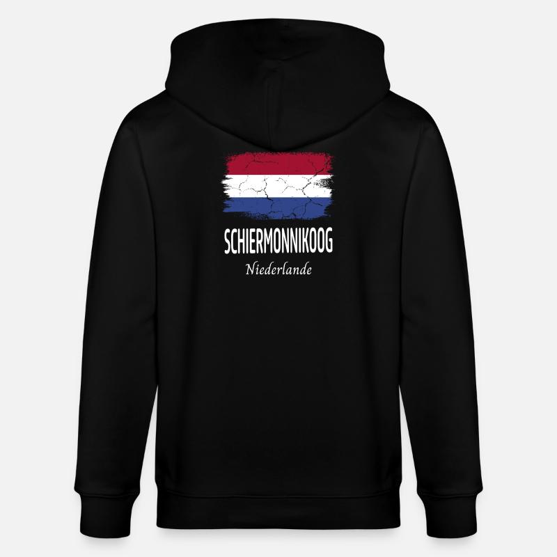 Schiermonnikoog - Stanley/Stella Unisex Bio-Kapuzenjacke CULTIVATOR  - Schwarz