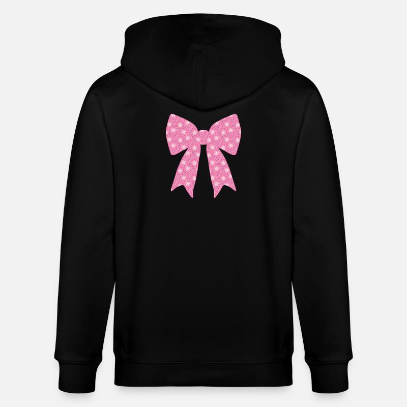 Ruban rose - Veste à capuche bio CULTIVATOR Stanley/Stella Unisexe - noir