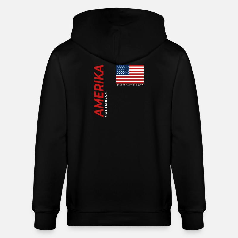 Baltimore - Veste à capuche bio CULTIVATOR Stanley/Stella Unisexe - noir