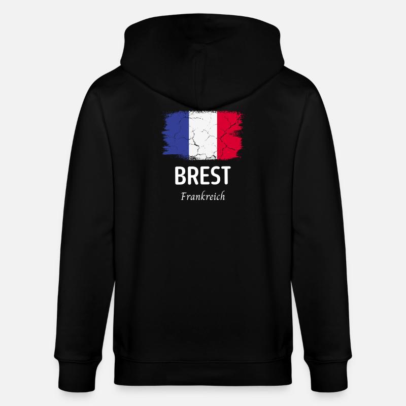 Brest - Stanley/Stella Unisex Bio-Kapuzenjacke CULTIVATOR  - Schwarz