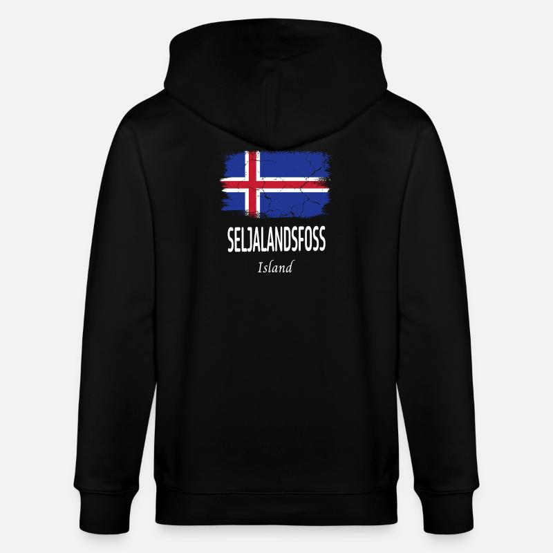 Seljalandsfoss - Veste à capuche bio CULTIVATOR Stanley/Stella Unisexe - noir