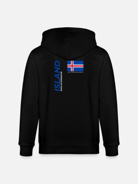 Siglufjördur - Stanley/Stella CULTIVATOR Unisex Organic Hooded Jacket - black