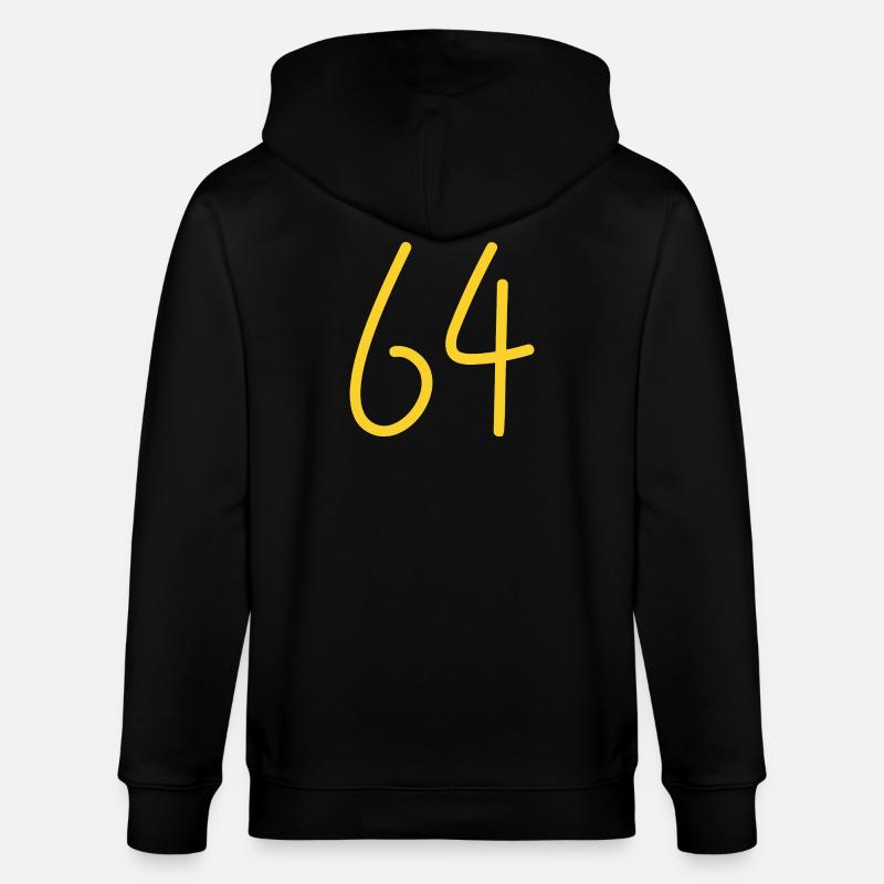 64 - Stanley/Stella Unisex Bio-Kapuzenjacke CULTIVATOR  - Schwarz