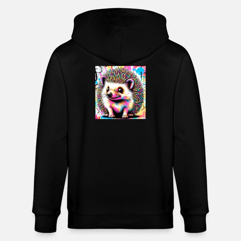 Igel - Stanley/Stella Unisex Bio-Kapuzenjacke CULTIVATOR  - Schwarz
