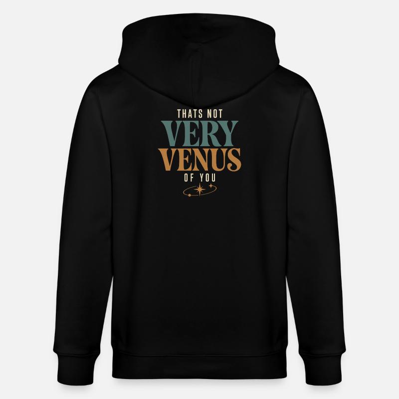 Venus-zeichen Venus-astrologie - Stanley/Stella Unisex Bio-Kapuzenjacke CULTIVATOR - Schwarz