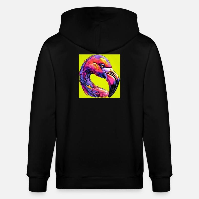 Flamant - Veste à capuche bio CULTIVATOR Stanley/Stella Unisexe - noir