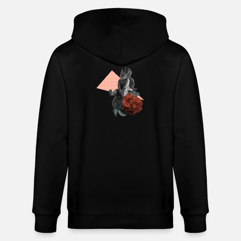 Cherub Rose Ästhetik - Stanley/Stella Unisex Bio-Kapuzenjacke CULTIVATOR - Schwarz
