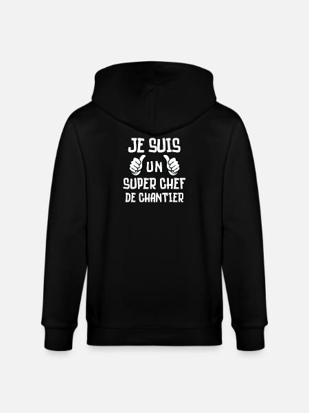 chantier, chef de chantier - Veste à capuche bio CULTIVATOR Stanley/Stella Unisexe - noir