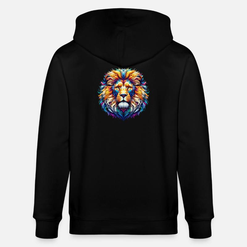 Lion - Veste à capuche bio CULTIVATOR Stanley/Stella Unisexe - noir