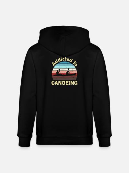 Canoe Canoeist - Stanley/Stella CULTIVATOR Unisex Organic Hooded Jacket - black