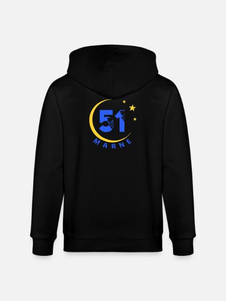 51 - Stanley/Stella CULTIVATOR Unisex Organic Hooded Jacket - black