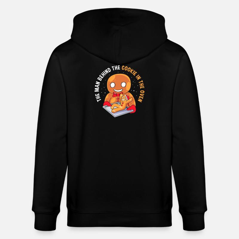 Werdende Väter Werdender Papa - Stanley/Stella Unisex Bio-Kapuzenjacke CULTIVATOR  - Schwarz