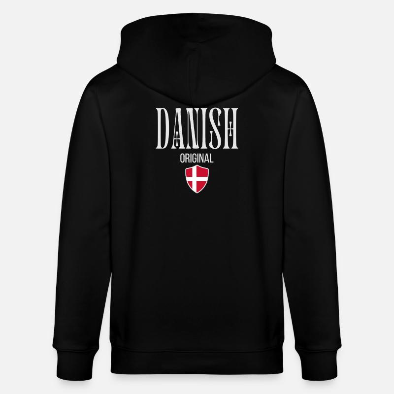 Original Danish, Danish Pride - Stanley/Stella CULTIVATOR Unisex Organic Hooded Jacket - black