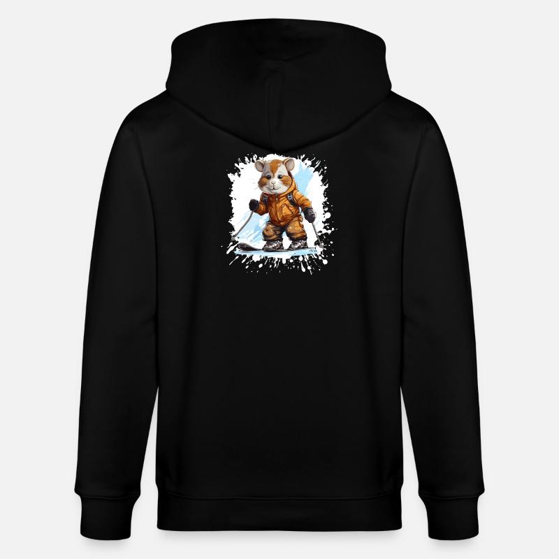 Cheval Ski Ski - Veste à capuche bio CULTIVATOR Stanley/Stella Unisexe - noir