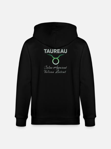 Taureau - Veste à capuche bio CULTIVATOR Stanley/Stella Unisexe - noir