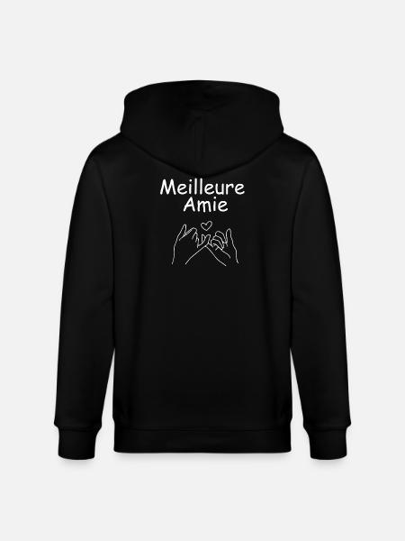 Bester Freund Herz und Hand - Stanley/Stella Unisex Bio-Kapuzenjacke CULTIVATOR - Schwarz
