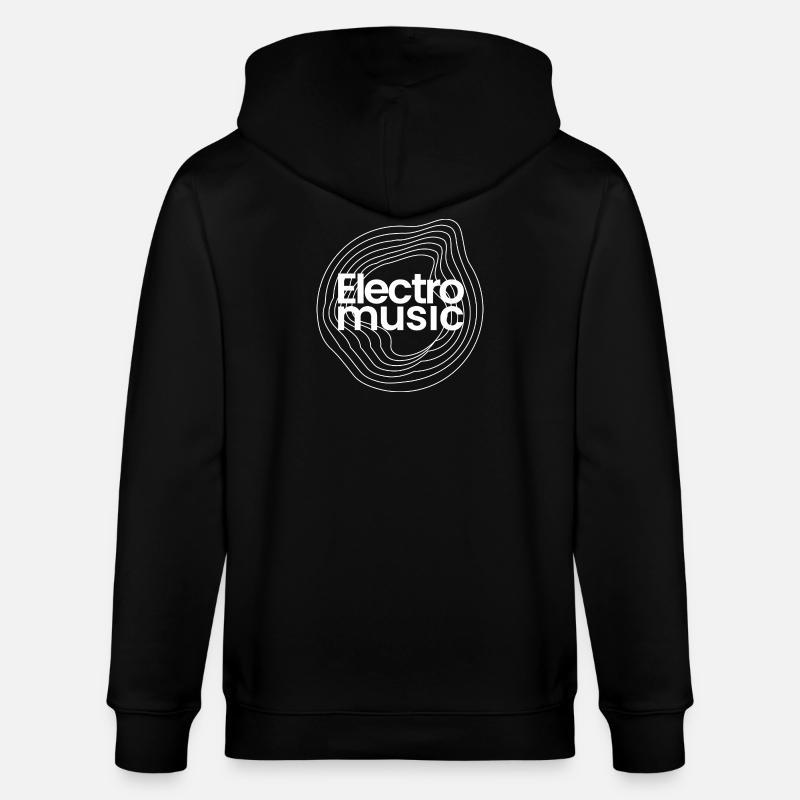 Elektromusik-Pulse-Logo - Stanley/Stella Unisex Bio-Kapuzenjacke CULTIVATOR  - Schwarz