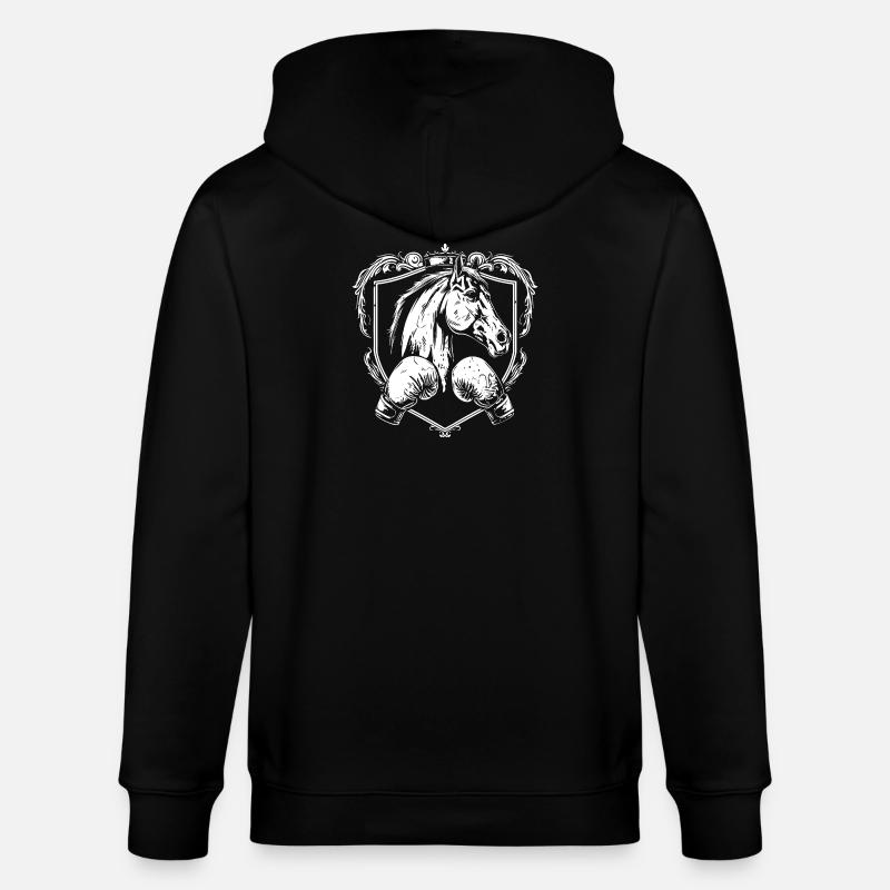 Boxe hippique MMA - Veste à capuche bio CULTIVATOR Stanley/Stella Unisexe - noir