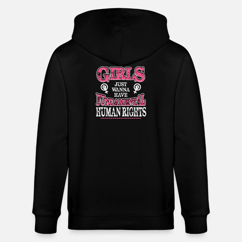 Grundrechte Feminist Tee - Stanley/Stella Unisex Bio-Kapuzenjacke CULTIVATOR  - Schwarz