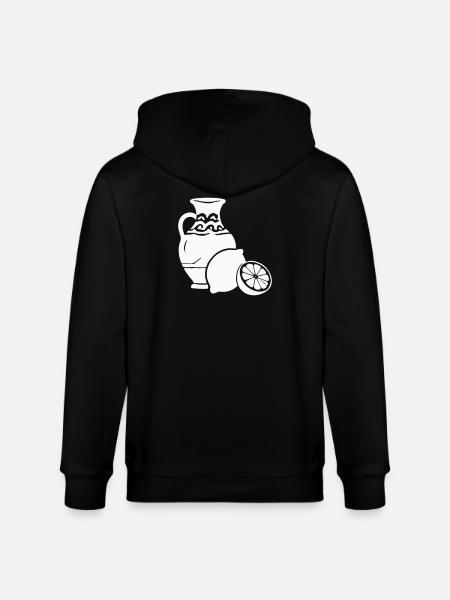 Citrus Vase Still Life Pottery - Stanley/Stella CULTIVATOR Unisex Organic Hooded Jacket - black
