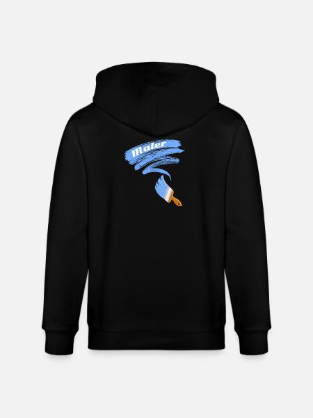 Maler Motiv Pinsel - Stanley/Stella Unisex Bio-Kapuzenjacke CULTIVATOR  - Schwarz