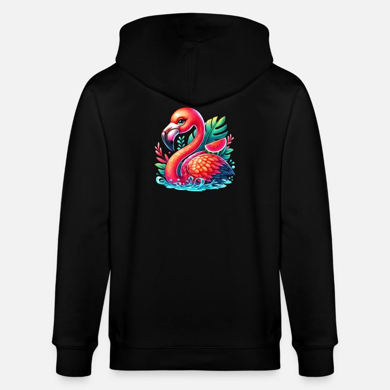 Flamant - Veste à capuche bio CULTIVATOR Stanley/Stella Unisexe - noir