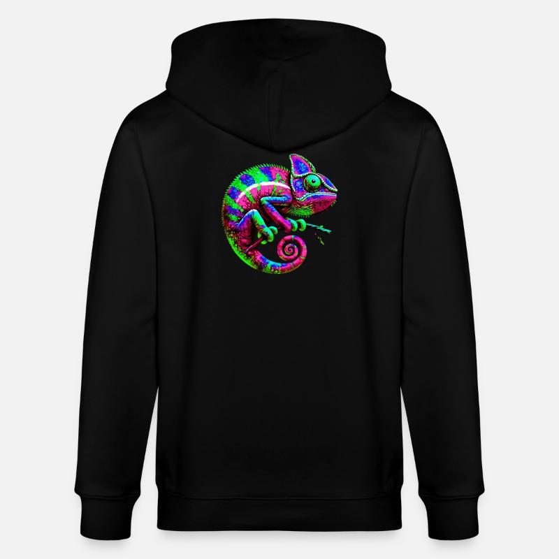 Caméléon - Veste à capuche bio CULTIVATOR Stanley/Stella Unisexe - noir