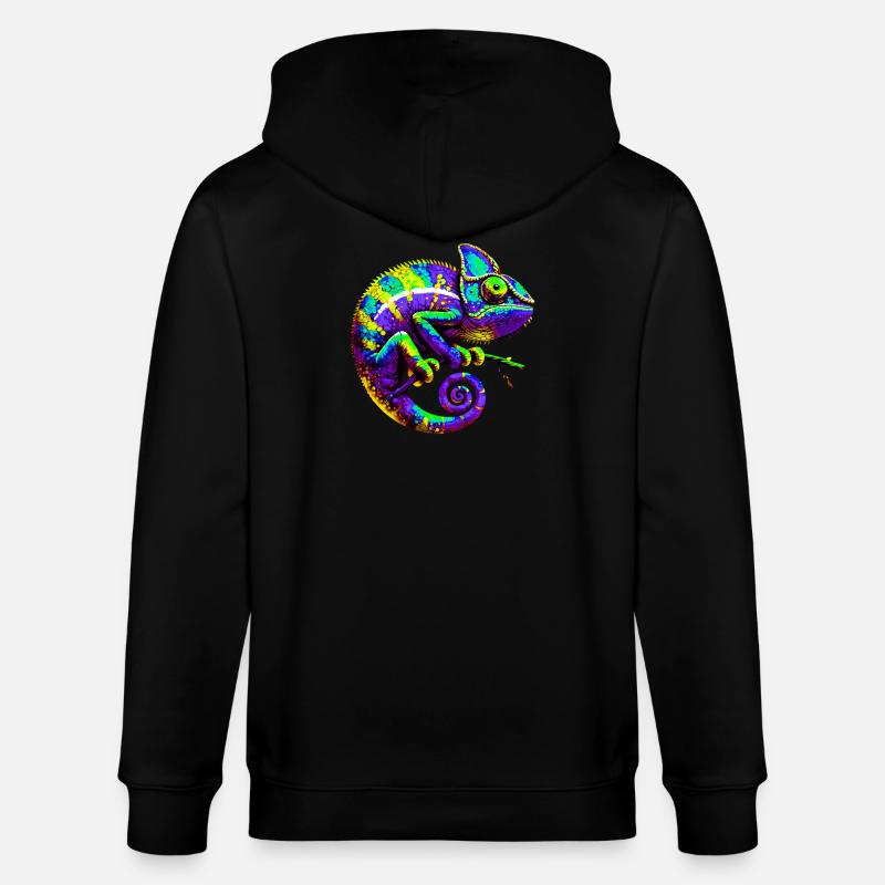 Caméléon - Veste à capuche bio CULTIVATOR Stanley/Stella Unisexe - noir