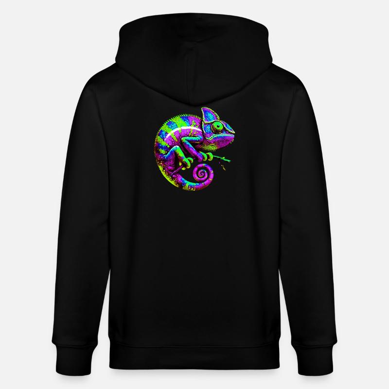 Caméléon - Veste à capuche bio CULTIVATOR Stanley/Stella Unisexe - noir