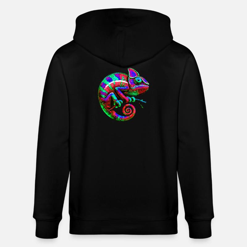 Caméléon - Veste à capuche bio CULTIVATOR Stanley/Stella Unisexe - noir