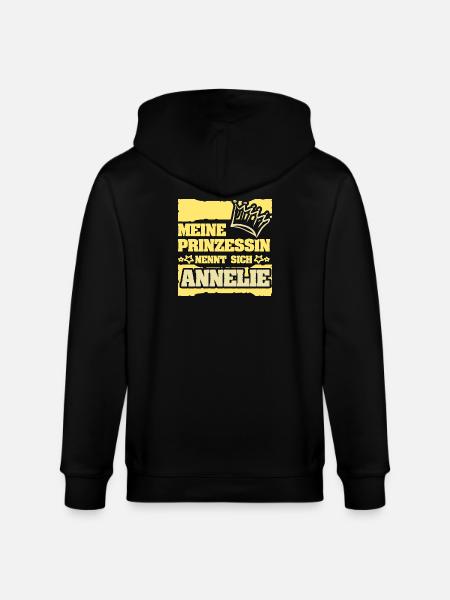 Spruch Annelie - Stanley/Stella Unisex Bio-Kapuzenjacke CULTIVATOR - Schwarz
