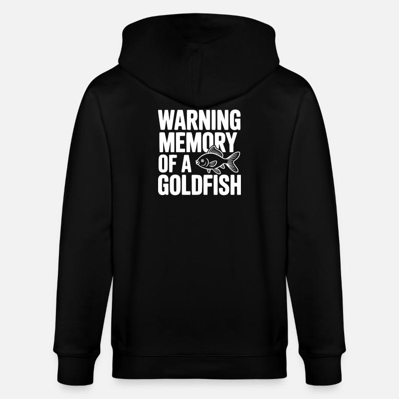 Avertissement : Souvenir d’un poisson rouge - Veste à capuche bio CULTIVATOR Stanley/Stella Unisexe - noir