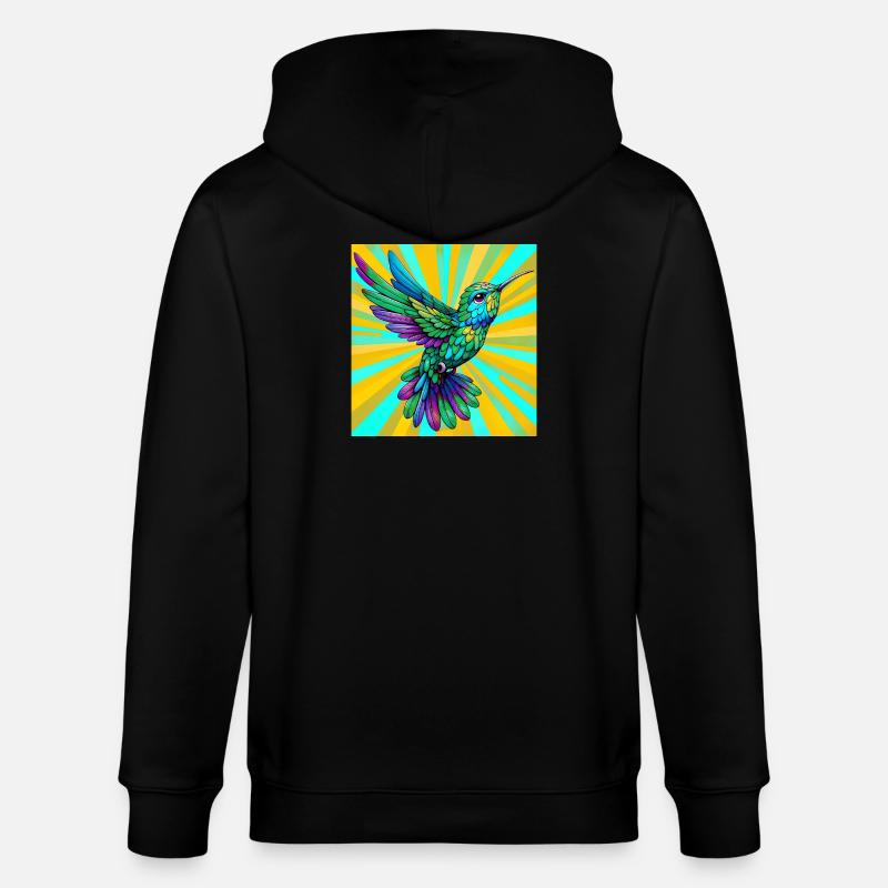 colibri - Veste à capuche bio CULTIVATOR Stanley/Stella Unisexe - noir
