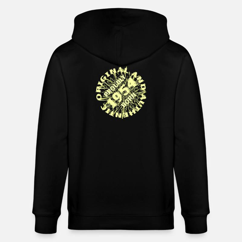 Authentisch 1954 - Stanley/Stella Unisex Bio-Kapuzenjacke CULTIVATOR  - Schwarz
