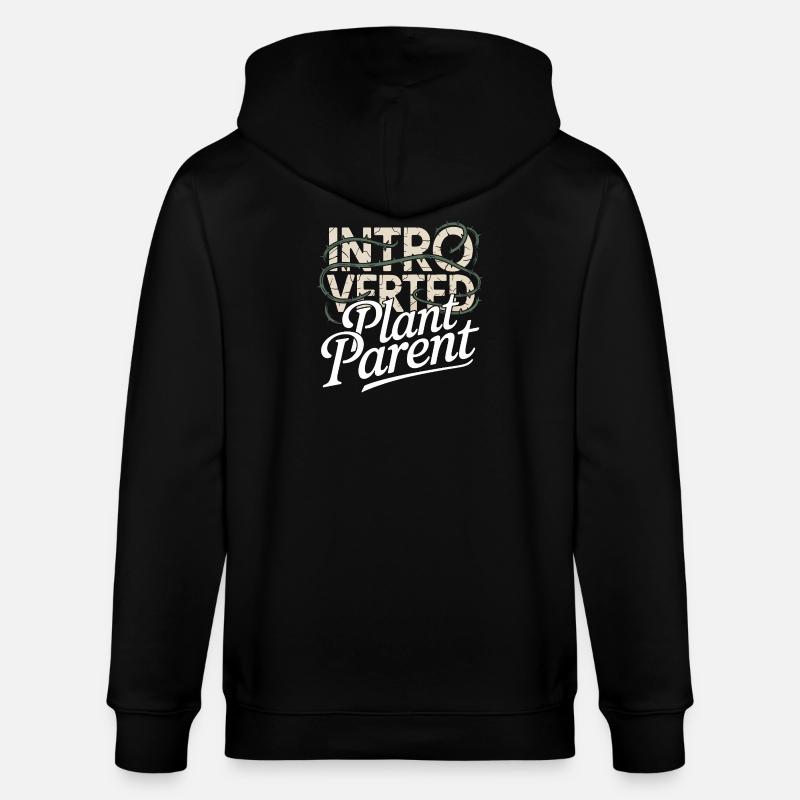Introvertierter Pflanzenelternteil - Stanley/Stella Unisex Bio-Kapuzenjacke CULTIVATOR  - Schwarz