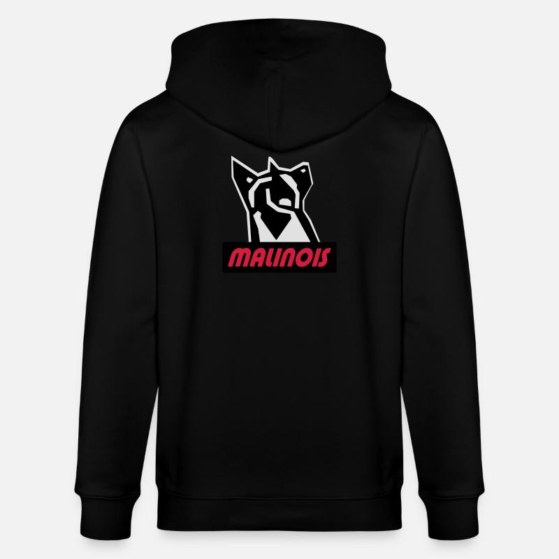 malinois - Stanley/Stella Unisex Bio-Kapuzenjacke CULTIVATOR  - Schwarz