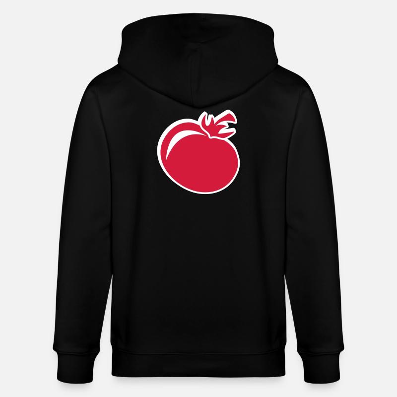 Tomate rouge - Veste à capuche bio CULTIVATOR Stanley/Stella Unisexe - noir