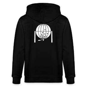 Bingo - Stanley/Stella Unisex Bio-Kapuzenjacke CULTIVATOR  - Schwarz - Hinten - Anna (173cm)