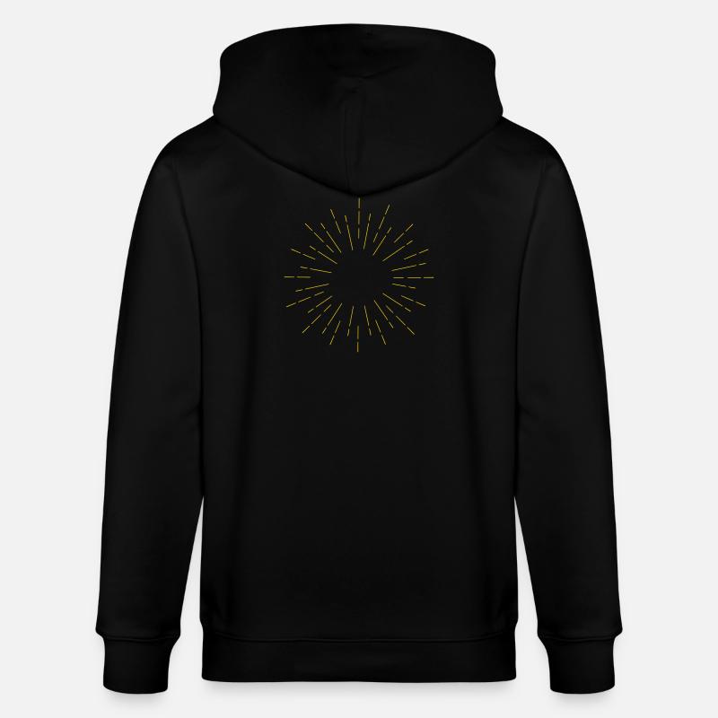 Sonne Sonnenstrahlen - Stanley/Stella Unisex Bio-Kapuzenjacke CULTIVATOR  - Schwarz