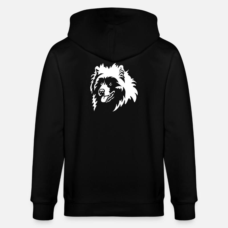 Samojede Kopf "Black Edition" - Stanley/Stella Unisex Bio-Kapuzenjacke CULTIVATOR  - Schwarz